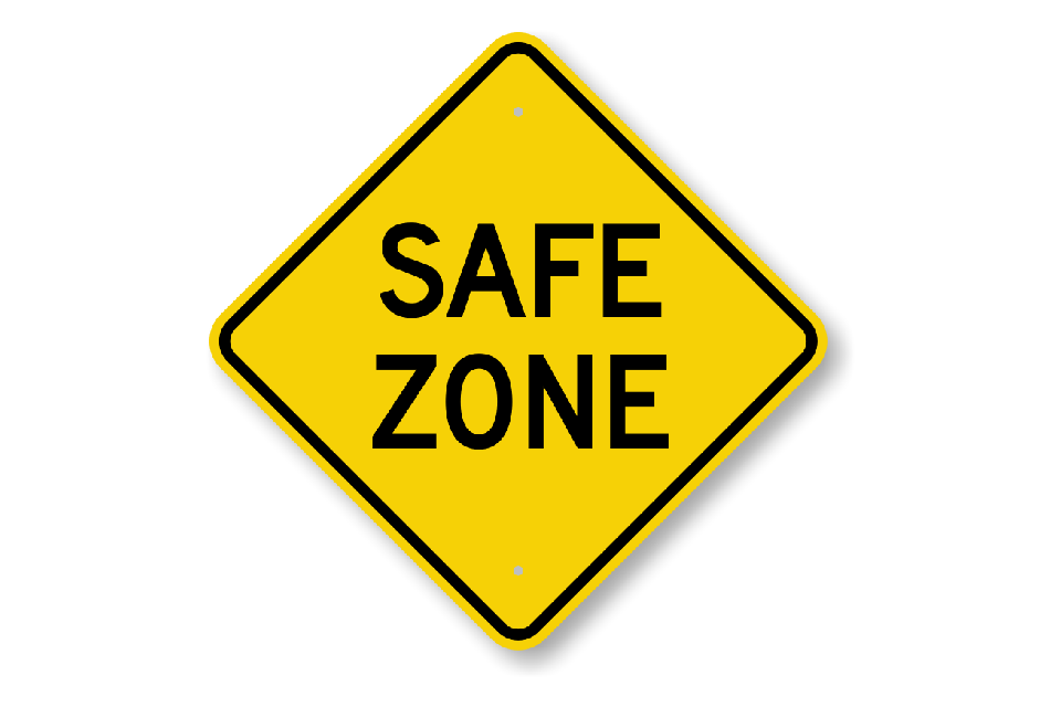 A warning sign for Safezones